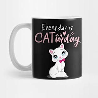Everyday Is Caturday Quote For Cat Lovers Mug